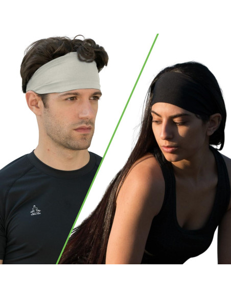 Banda de Sudor Temple Tape Unisex - Paquete de 2, Absorbe Sudor