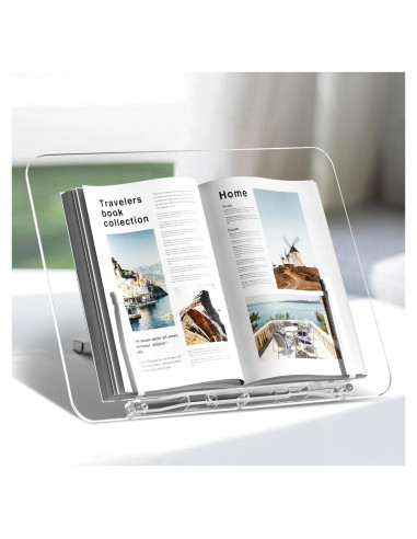 Soporte de Libro Acrílico UPERGO Ajustable 35.1x25.9cm