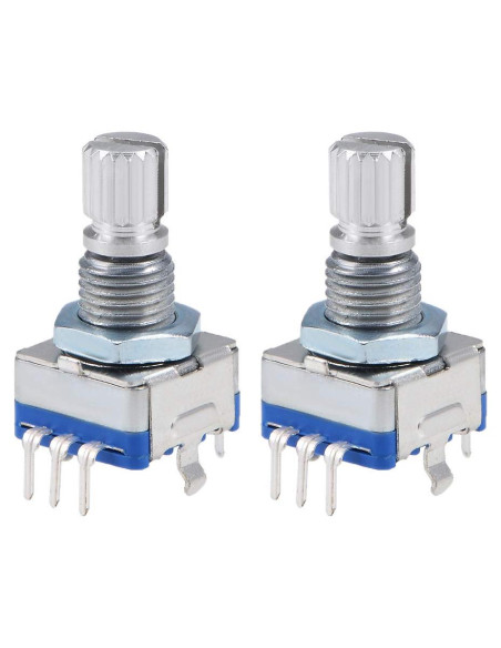 Encoder Rotativo Digital uxcell EC11 360 Grados 2 Pcs 5 Pines