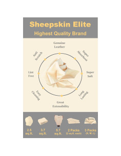 Toalla Chamois Natural SHEEPSKIN ELITE 40x60 cm Absorbente 2