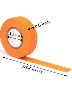 8 Rollos de Cinta de Enmascarar de Colores Hutou 1.5cm x 14.6m 2