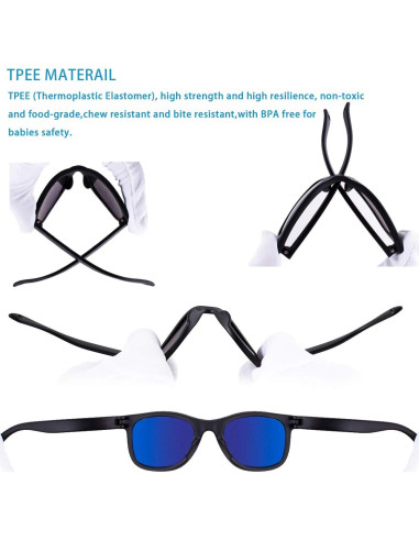 Gafas de Sol MAXJULI para Bebés 0-24 Meses UV400 Ajustables