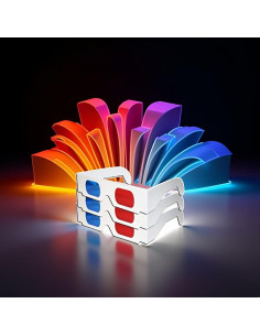 Gafas 3D Plegables de Cartón Sluswallow - 3 Pcs Unisex 2