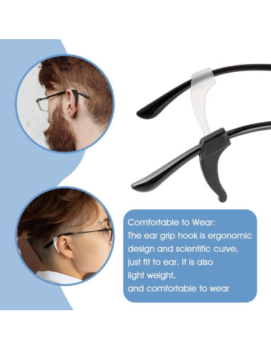 15 Pares de Sujetadores Antideslizantes para Gafas Silicona