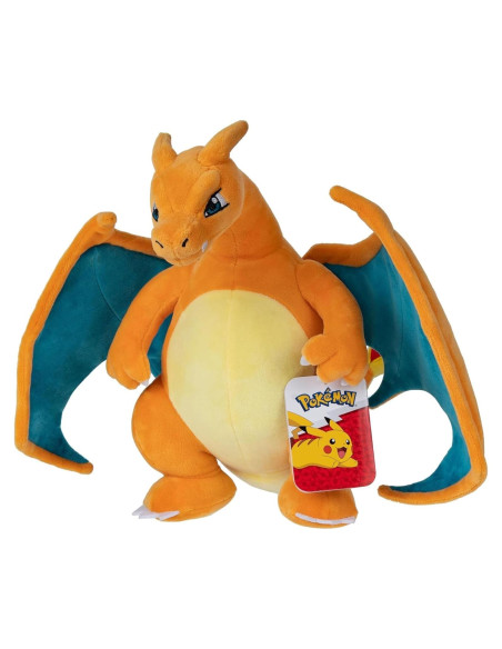 Peluche Pokémon Charizard 30cm Jazwares - Suave y Abrazable