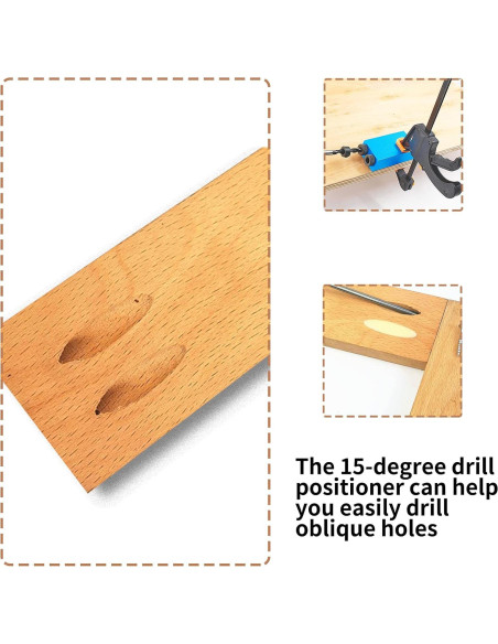 Kit de Plantilla de Agujeros 8 Piezas Bonsicoky 15 Aluminio