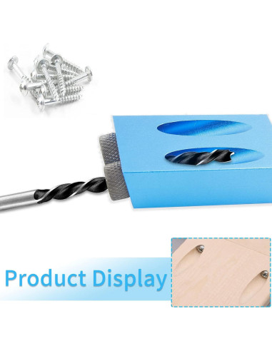 Kit de Plantilla de Agujeros 8 Piezas Bonsicoky 15 Aluminio