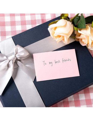 120 Sobres Pequeños Autoadhesivos Kraft Homtable 10.5x7cm Negro