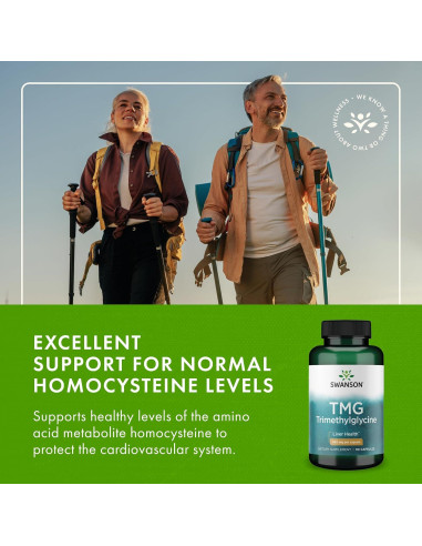 Suplemento de Aminoácidos Swanson TMG 90 Cápsulas 500mg