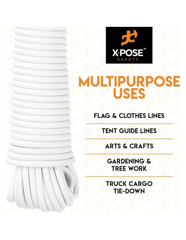 Cuerda de Plástico Xpose Safety 15.24m Blanca Resistente