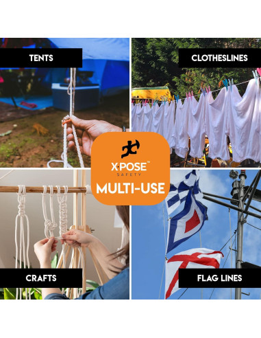 Cuerda de Plástico Xpose Safety 15.24m Blanca Resistente