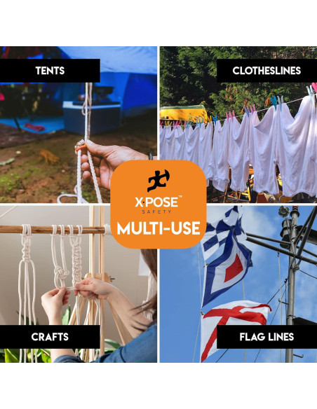 Cuerda de Plástico Xpose Safety 15.24m Blanca Resistente