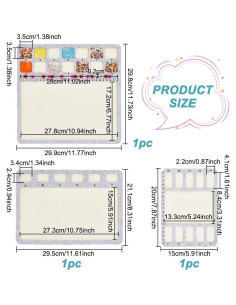 Alfombrilla de Perlas BENECREAT 3 Estilos Fieltro 30x30cm 2