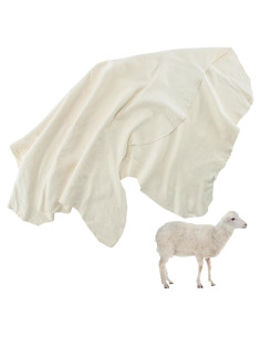 Paño Chamois MAQIHAN 60x90 cm para Auto - Piel de Oveja Real