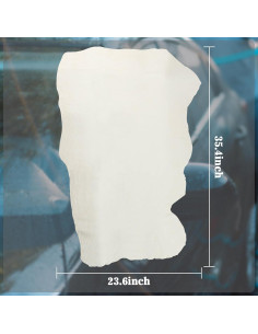 Paño Chamois MAQIHAN 60x90 cm para Auto - Piel de Oveja Real 2