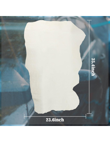 Paño Chamois MAQIHAN 60x90 cm para Auto - Piel de Oveja Real