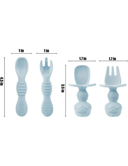 Conjunto de Alimentación de Silicona PandaEar 9 Piezas Bebés