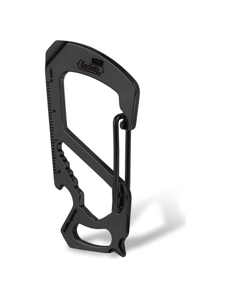 Multiherramienta Clip Carabina KeyUnity KS00 Acero Inoxidable 7 en 1