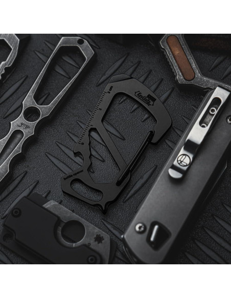 Multiherramienta Clip Carabina KeyUnity KS00 Acero Inoxidable 7 en 1