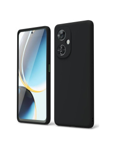Funda de Silicona Líquida Oakxco para Oneplus Nord N30 5G - Negro