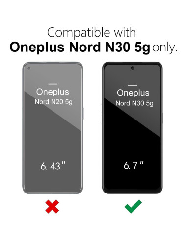 Funda de Silicona Líquida Oakxco para Oneplus Nord N30 5G - Negro