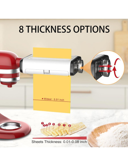 Accesorio para hacer pasta 3 en 1 NEWSETS para KitchenAid