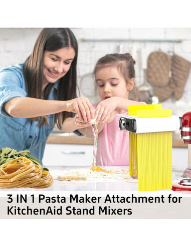 Accesorio para hacer pasta 3 en 1 NEWSETS para KitchenAid