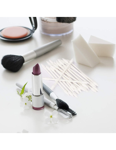 Bastoncillos de Algodón Orgánico Rouceyxin 800 Piezas Doble Punta