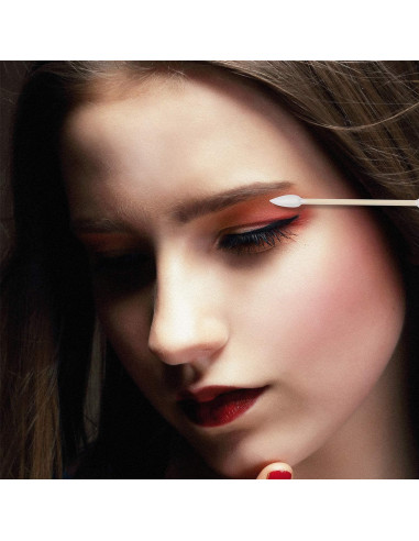 Bastoncillos de Algodón Orgánico Rouceyxin 800 Piezas Doble Punta