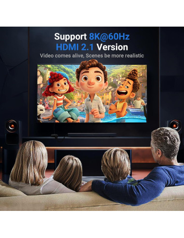 Conmutador HDMI Bidireccional Suceem 2 en 1 4K@60Hz