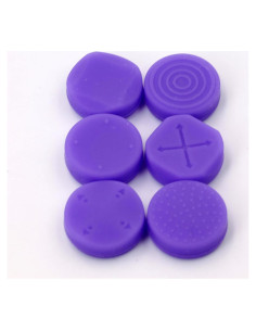 6 Tapas de Silicona para Joystick PS Vita NSLikey Púrpura