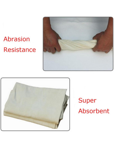 Paño de Limpieza de Cuero Chamois Natural VANANA 70x40cm