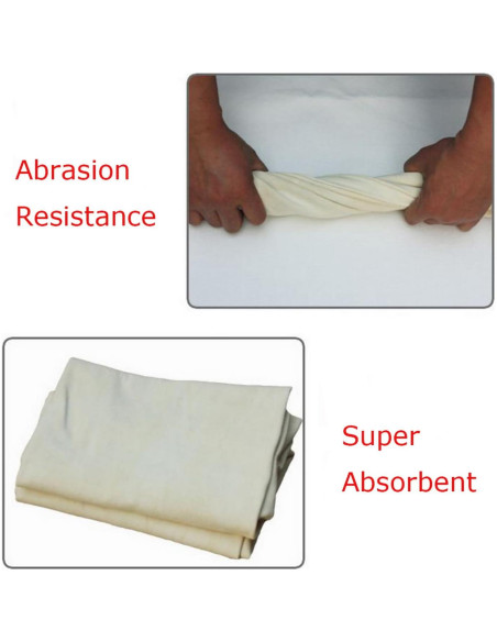 Paño de Limpieza de Cuero Chamois Natural VANANA 70x40cm