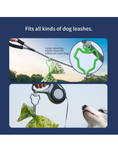 Soporte para Bolsas de Excremento de Perro Dalzom - 2 Pcs Negro