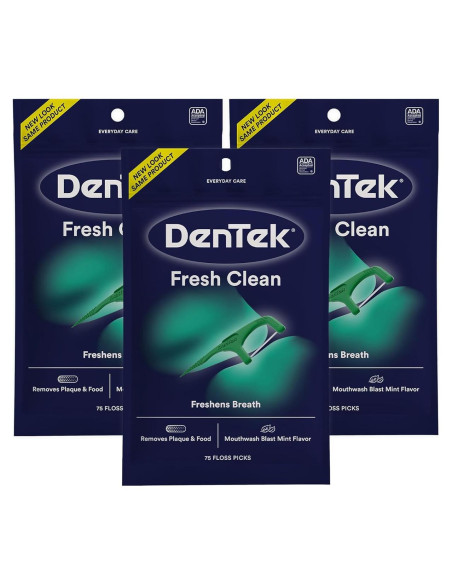 Hilo Dental DenTek Fresh Clean Picks 225 Unidades Menta