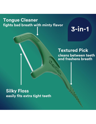 Hilo Dental DenTek Fresh Clean Picks 225 Unidades Menta