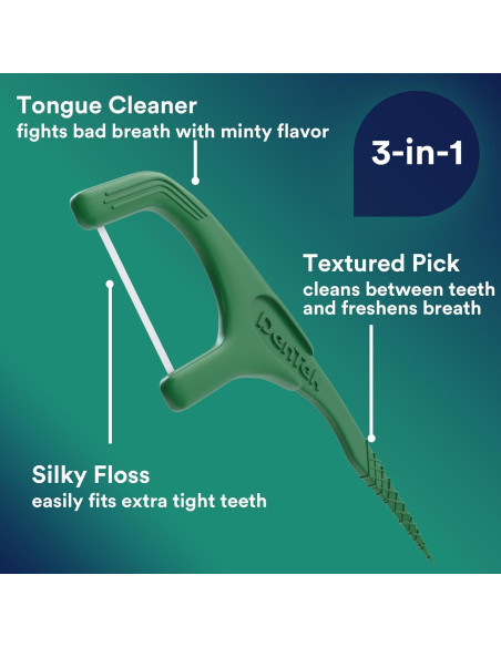 Hilo Dental DenTek Fresh Clean Picks 225 Unidades Menta