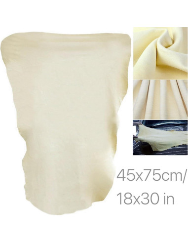 Paño de Limpieza de Cuero Chamois Natural VANANA 70x40cm