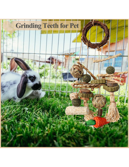 Juguete para roer HERCOCCI para conejos y roedores - Natural Juguete para roer HERCOCCI para conejos y roedores - Natural