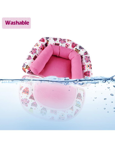 KAKIBLIN Soporte para Cabeza de Bebé Rosa para Asiento de Auto