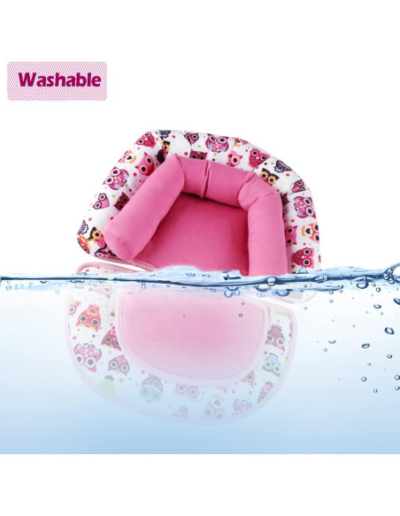 KAKIBLIN Soporte para Cabeza de Bebé Rosa para Asiento de Auto