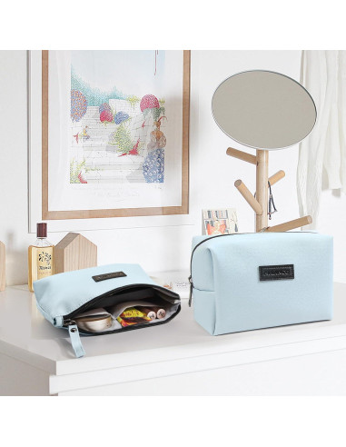 Bolsa de Maquillaje de Viaje MAANGE 22x14x6cm Cuero PU