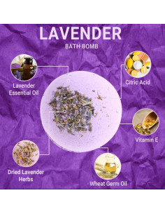 Juego de Bombas de Baño Fumgranth con Aceite de Lavanda 113g 2