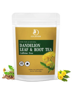 Té Herbal Natural LUCNVEM de Diente de León - 40 Bolsitas