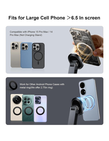 Soporte Magnético Ajustable para Monitor 10-47 cm Aluminio