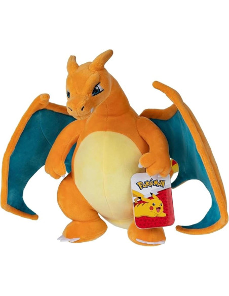 Peluche Pokémon Charizard 30cm Jazwares - Suave y Abrazable