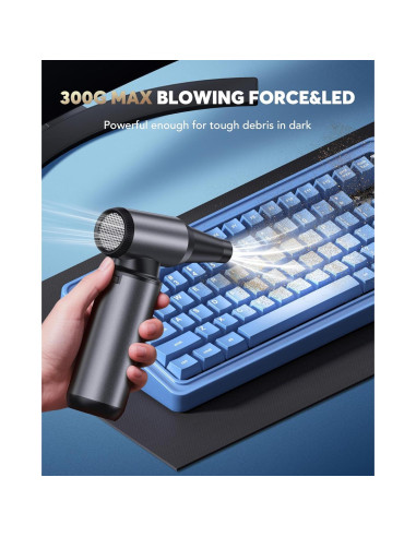 Soplador de Aire Comprimido OFISPEED W13 180000 RPM Recargable