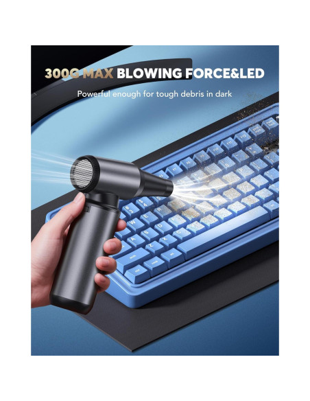 Soplador de Aire Comprimido OFISPEED W13 180000 RPM Recargable