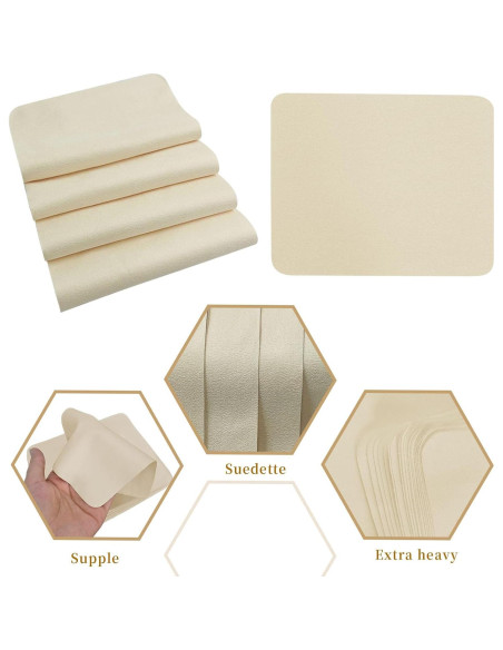 20 Piezas de Chamois Natural 17.5x14.5 cm para Alfarería