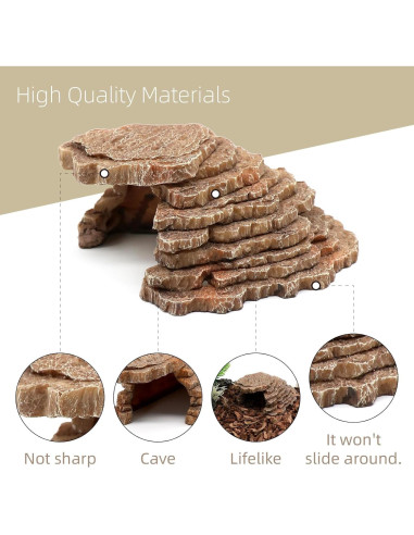 Escondite para Reptiles Relaqcc Pequeño 18.5x11.2x7.6cm